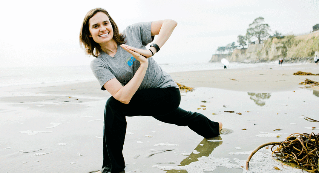 yoga on the beach