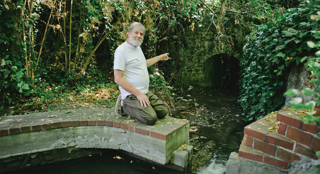 Laurel Creek runs through David Callahan’s backyard