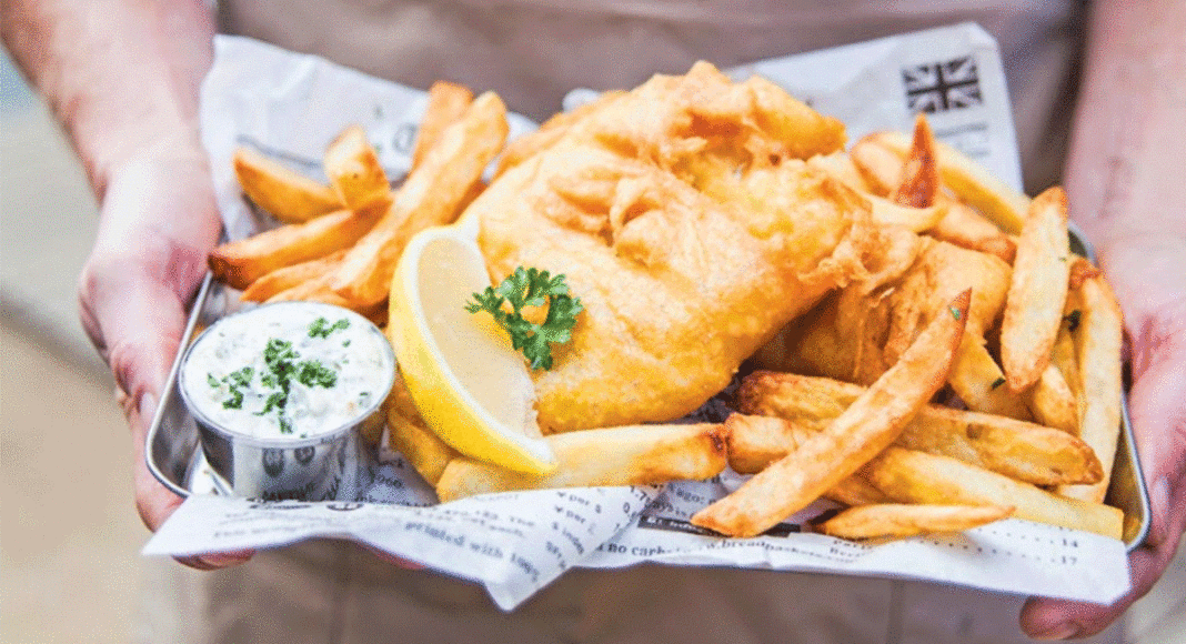 Scrumptious fish and chips