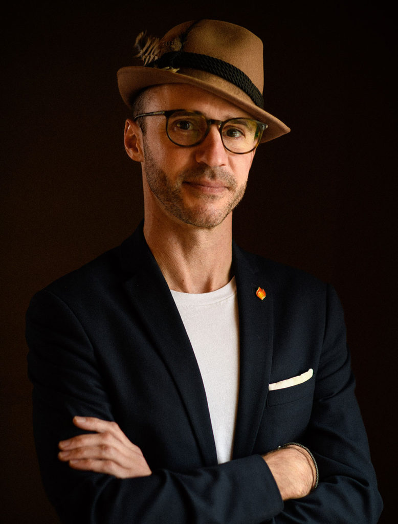 Portrait of a man wearing a hat