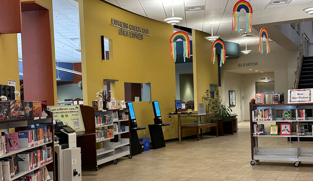 interior of a library
