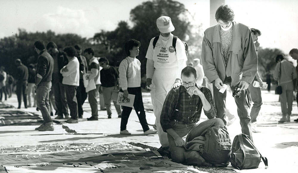 Arts AIDS memorial quilt photo