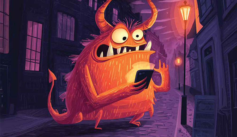 a cartoon monster represents Festival of Monsters