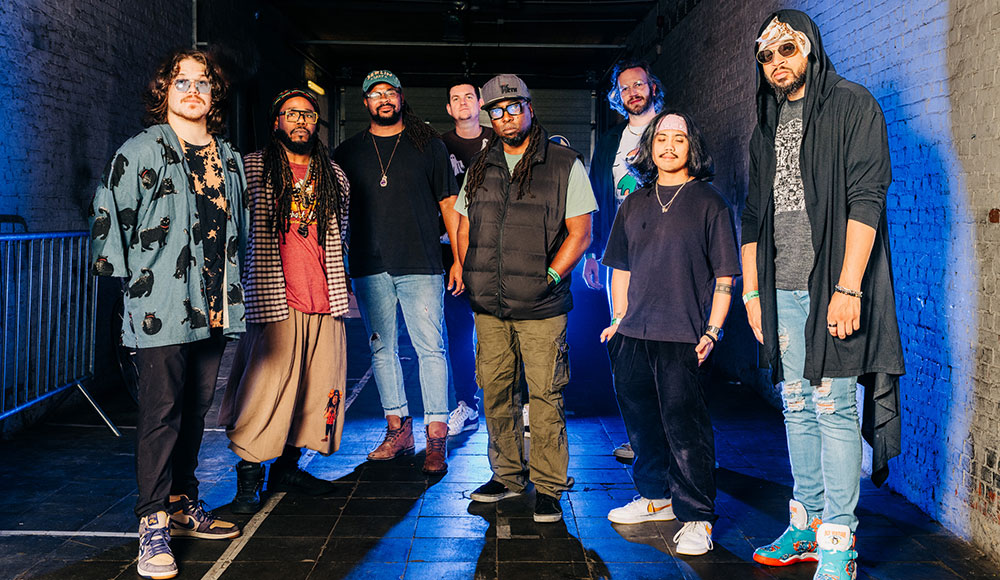 Ghost Note stands togeher for a group portrait