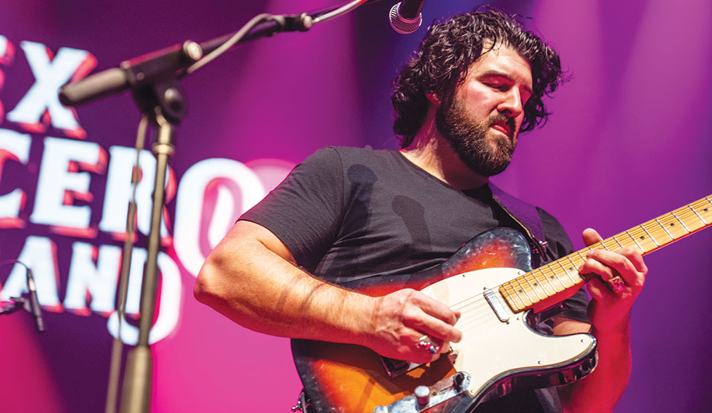 Alex Lucero plays a vintage Fender Telecaster on stage